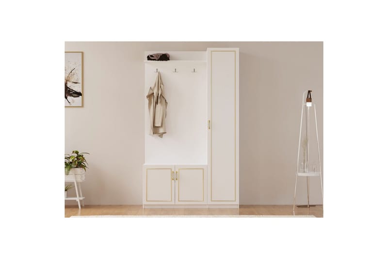 Caeton Hyllsystem 200 cm - Matt Vit - Förvaring - Förvaringsmöbler - Byrå