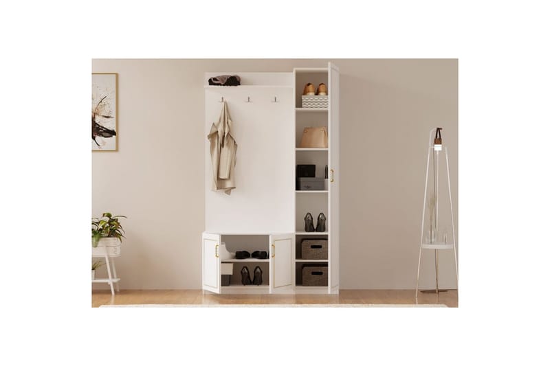 Caeton Hyllsystem 200 cm - Matt Vit - Förvaring - Förvaringsmöbler - Byrå