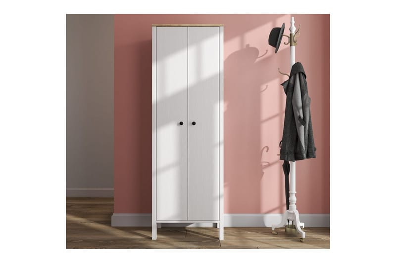 Calyra Hyllsystem 63x190 cm - Natur/Vit - Förvaring - Hyllor - Hyllsystem