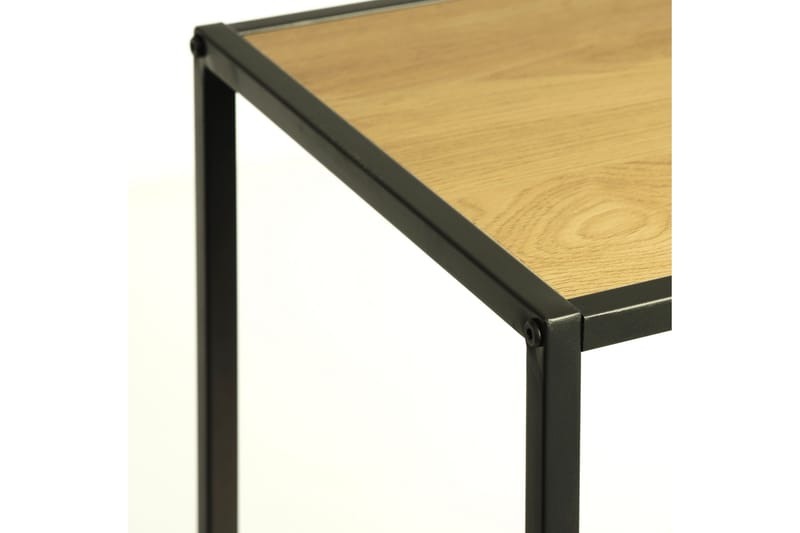 Cytis Industriell Bokhylla 80 cm i Metall med Träskiva - Svart - Förvaring - Hyllor - Bokhylla