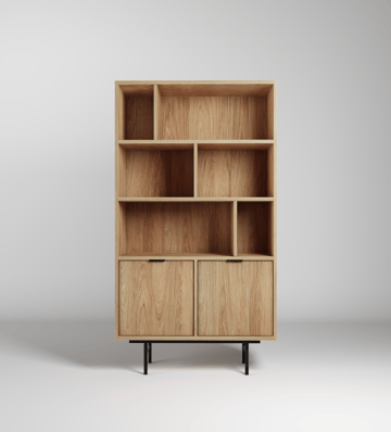 Dravo Bokhylla 90x185 cm - Naturlig hickory - Förvaring - Hyllor - Bokhylla