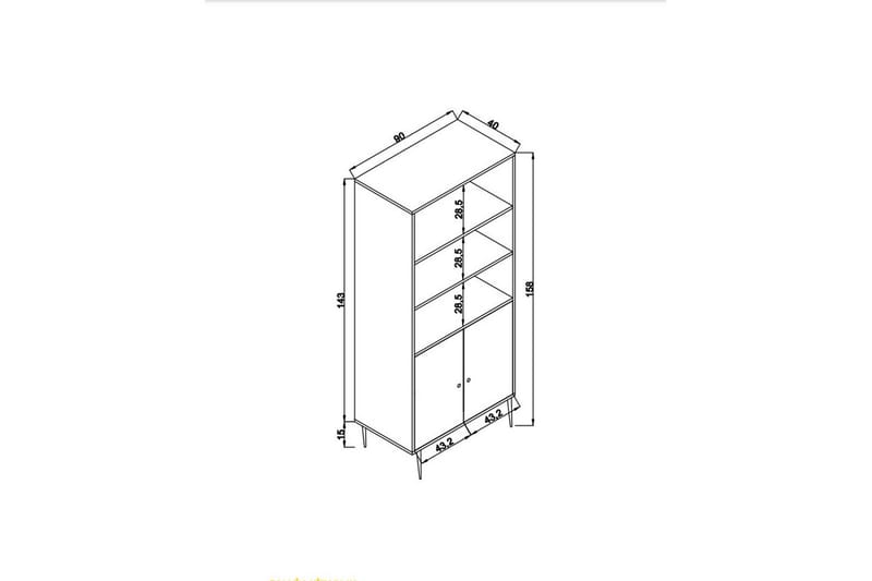 Elili Bokhylla 40 cm - Brun - Förvaring - Hyllor - Bokhylla