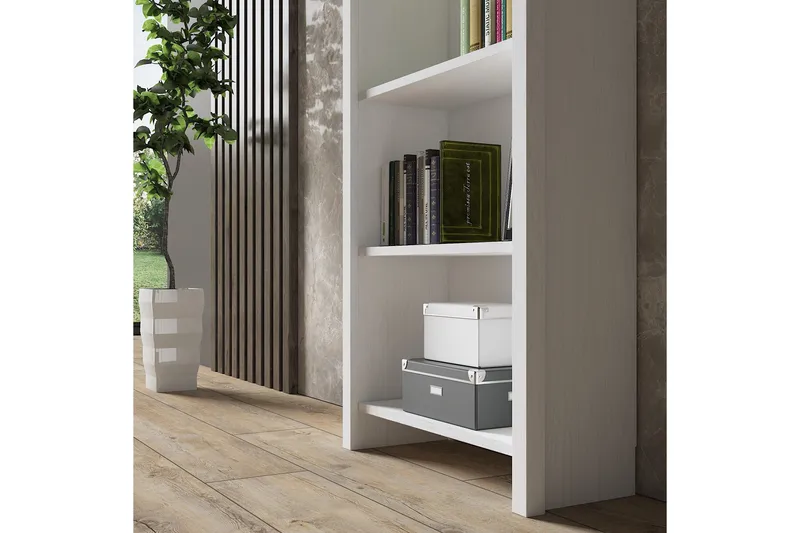 Elspet Bokhylla 64 cm - Brun/Vit - Förvaring - Hyllor - Bokhylla