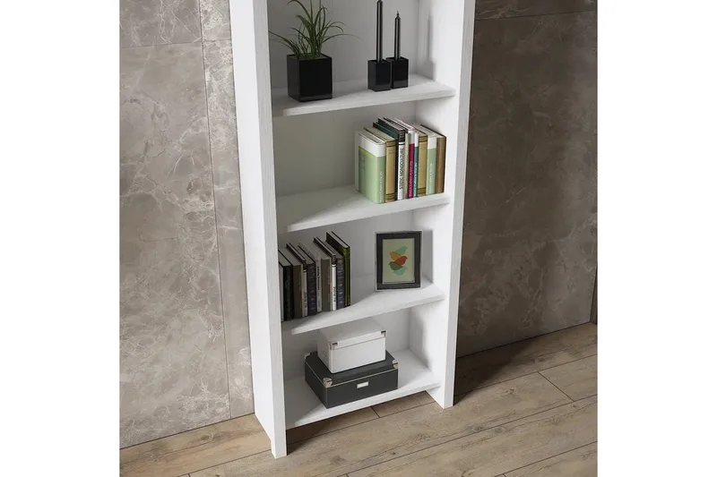 Elspet Bokhylla 64 cm - Brun/Vit - Förvaring - Hyllor - Bokhylla