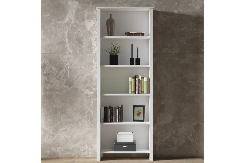 Elspet Bokhylla 64 cm - Brun/Vit - Förvaring - Hyllor - Bokhylla