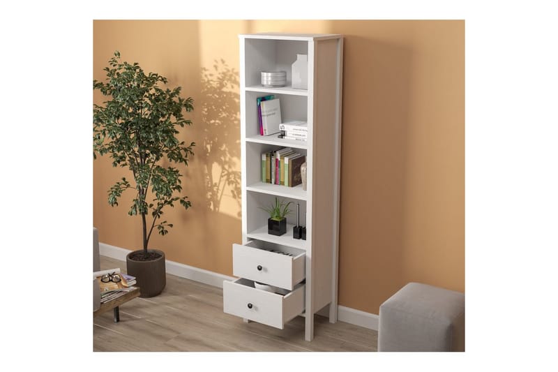 Elvan Bokhylla 50,2 cm - Natur/Vit - Förvaring - Hyllor - Bokhylla
