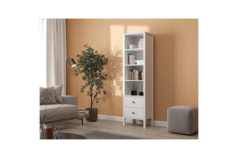 Elvan Bokhylla 50,2 cm - Natur/Vit - Förvaring - Hyllor - Bokhylla