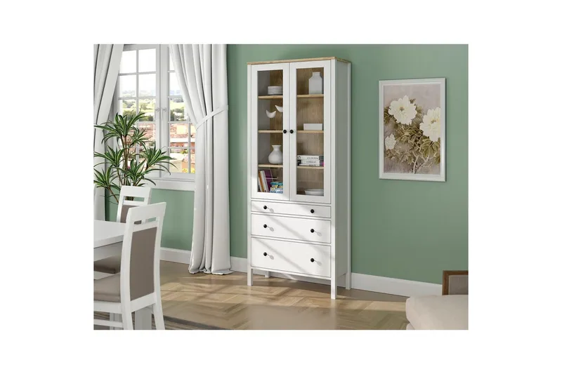 Elvan Bokhylla 83 cm - Natur/Vit - Förvaring - Hyllor - Bokhylla