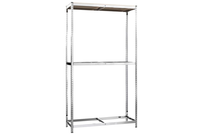 beBasic Däckställ 2 hyllplan silver 110x40x180 cm stål - Lagerhylla