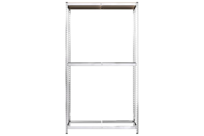beBasic Däckställ 2 hyllplan silver 110x40x180 cm stål - Förvaring - Hyllor - Förvaringshylla - Lagerhylla
