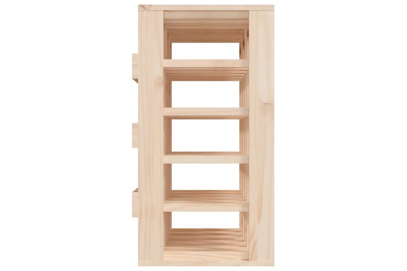 beBasic Vinställ 58,5x33x60,5 cm massiv furu - Förvaring - Hyllor - Förvaringshylla - Vinställ & vinhylla