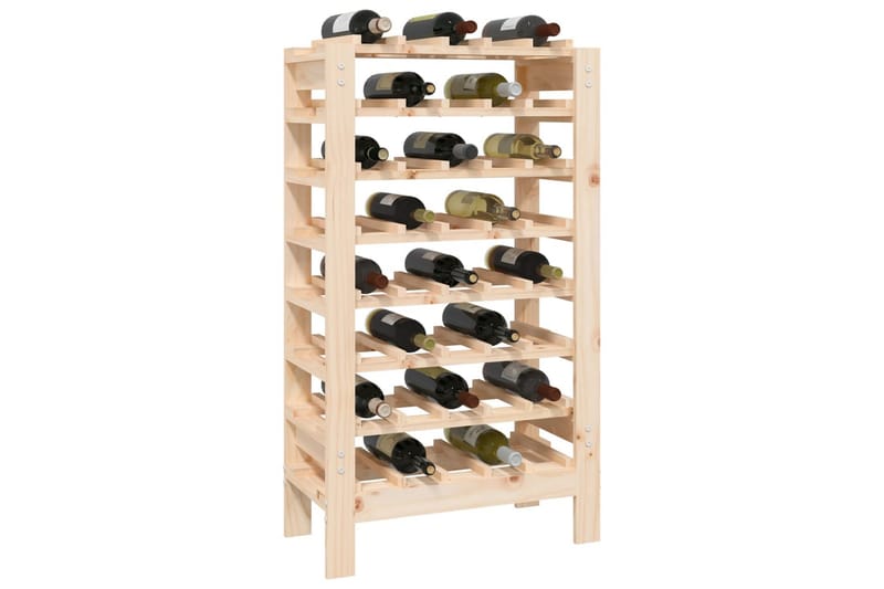 beBasic Vinställ 61,5x30x107,5 cm massiv furu - Förvaring - Hyllor - Förvaringshylla - Vinställ & vinhylla
