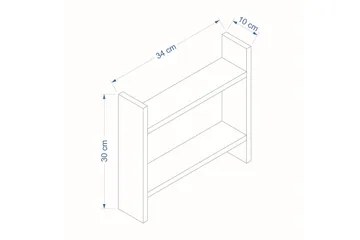 Endicott Lagerhylla 34x10 cm - Antracit - Förvaring - Hyllor - Förvaringshylla - Lagerhylla