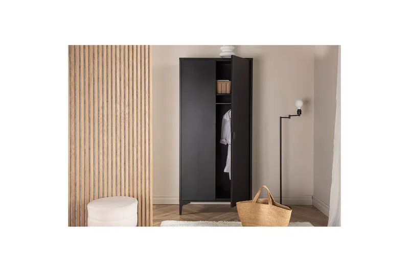 Garderob Piring - Svart - Förvaring - Hyllor - Förvaringshylla - Lagerhylla