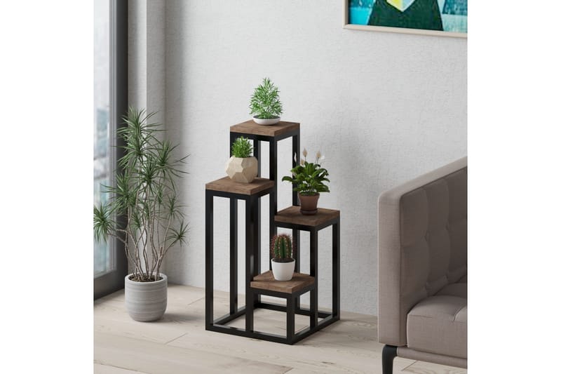 Hansel Lagerhylla 34x39 cm - Brun/Svart - Förvaring - Hyllor - Förvaringshylla - Lagerhylla