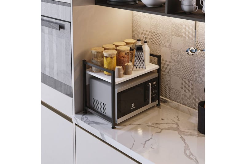 Köksdyna Kunimitsu Vit / Svart - Vit / Svart - Förvaring - Småförvaring - Förvaringsställ - Kryddställ