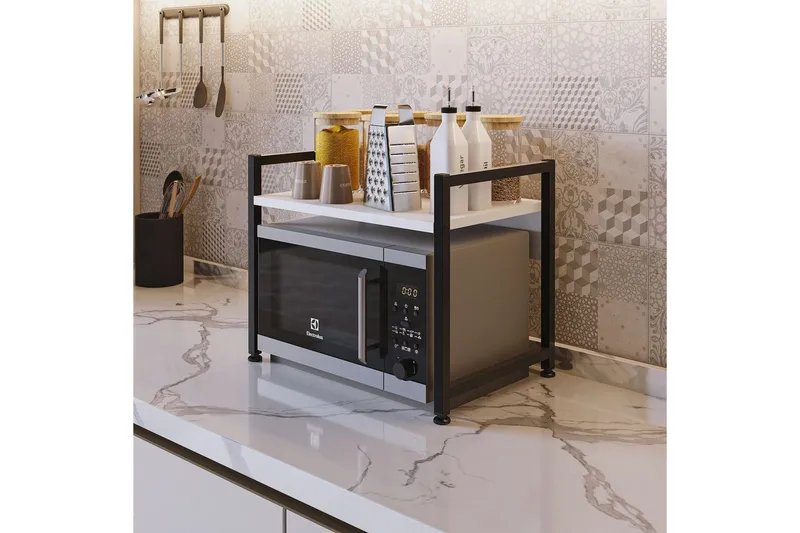 Köksdyna Kunimitsu Vit / Svart - Vit / Svart - Förvaring - Småförvaring - Förvaringsställ - Kryddställ