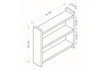 Kosmikoa Lagerhylla 44x10 cm - Antracit - Förvaring - Hyllor - Förvaringshylla - Lagerhylla