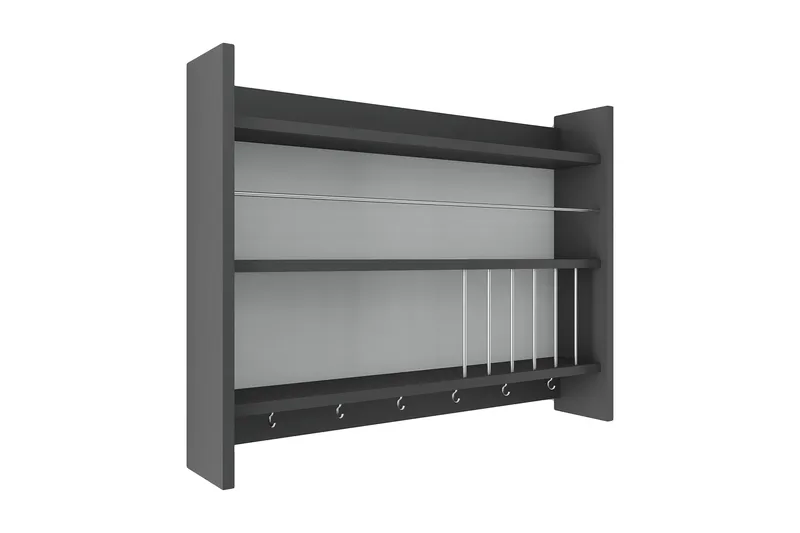Lesince Kryddhylla 85x15 cm - Antracit - Förvaring - Hyllor - Förvaringshylla - Kryddhylla