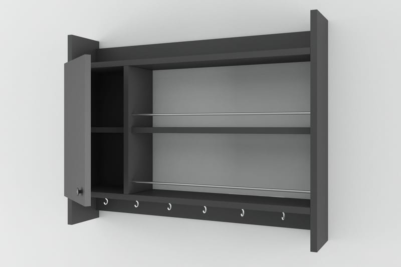 Nivillac Kryddhylla 85x15 cm - Grå - Förvaring - Hyllor - Förvaringshylla - Kryddhylla