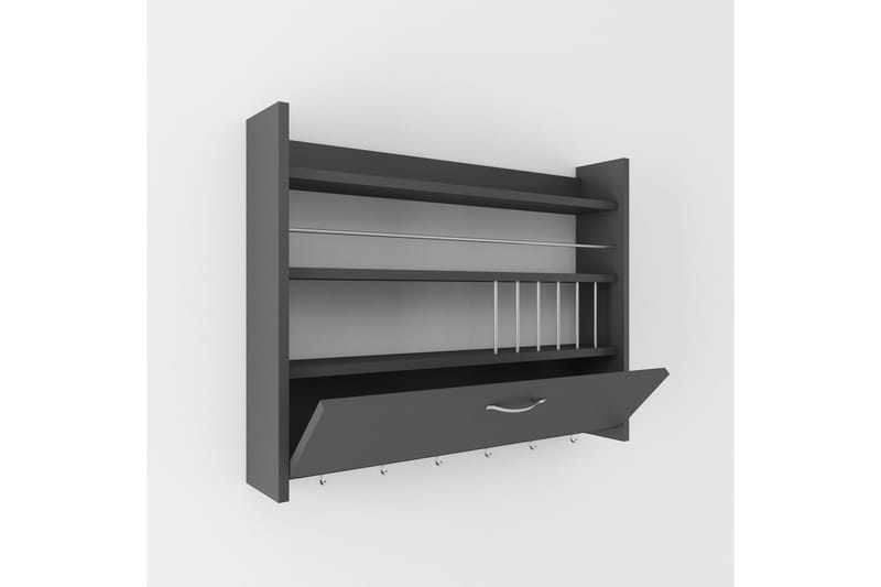 Rovdane Kryddhylla 85x15 cm - Antracit - Förvaring - Hyllor - Förvaringshylla - Kryddhylla