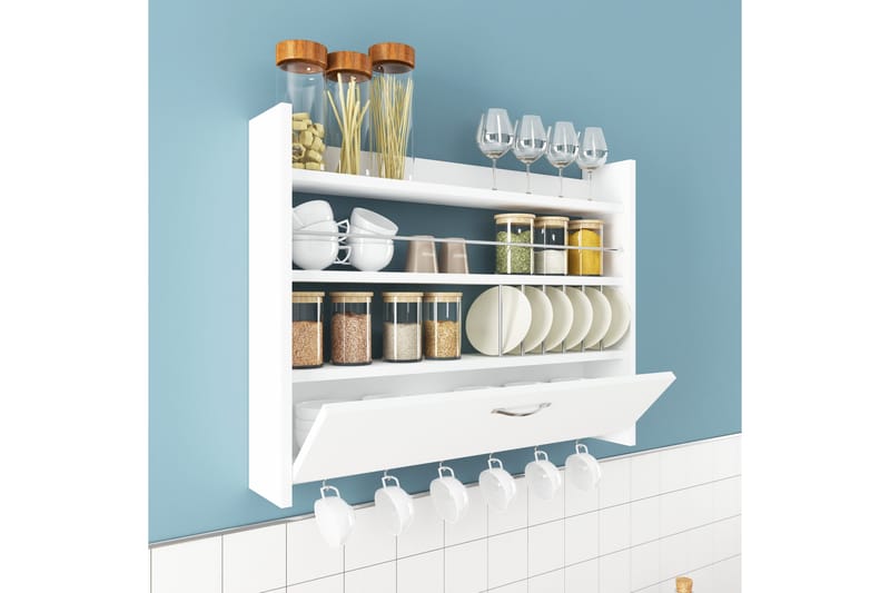 Rovdane Kryddhylla 85x15 cm - Extra Vit - Förvaring - Hyllor - Förvaringshylla - Kryddhylla