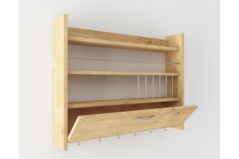 Rovdane Kryddhylla 85x15 cm - Trä/natur - Förvaring - Hyllor - Förvaringshylla - Kryddhylla