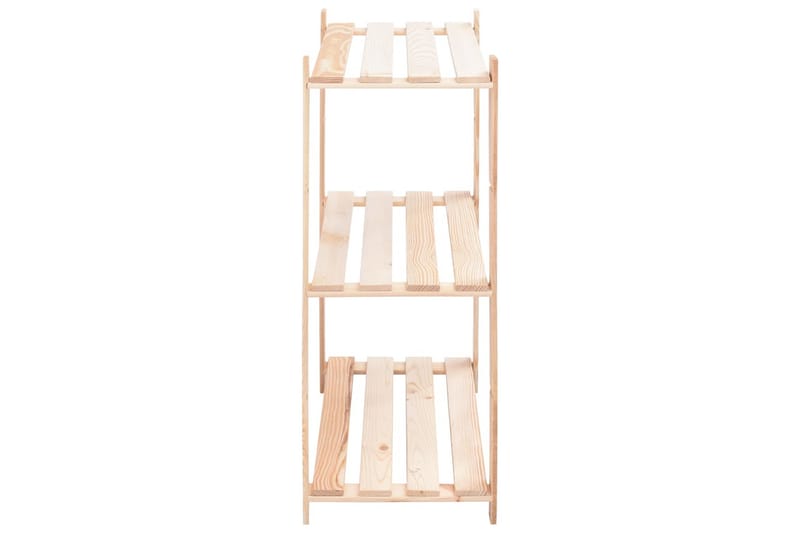 Förvaringshylla 3 hyllplan 80x38x90 massiv furu 150 kg - Beige - Förvaring - Hyllor - Förvaringshylla - Lagerhylla