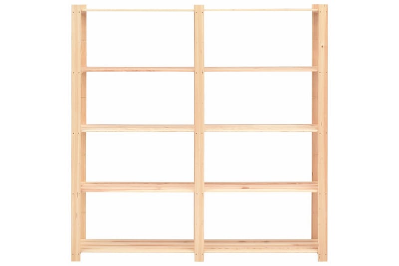 Förvaringshylla 5 hyllplan 170x38x170 massivt furu 500 kg - Beige - Förvaring - Hyllor - Förvaringshylla - Lagerhylla