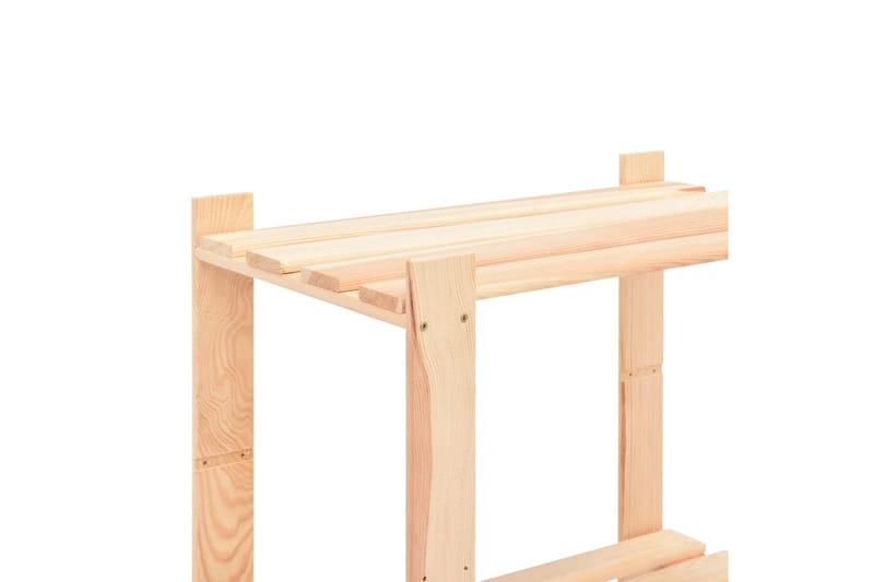Förvaringshylla 5 hyllplan 80x38x170 cm massiv furu 250 kg - Beige - Förvaring - Hyllor - Förvaringshylla - Lagerhylla