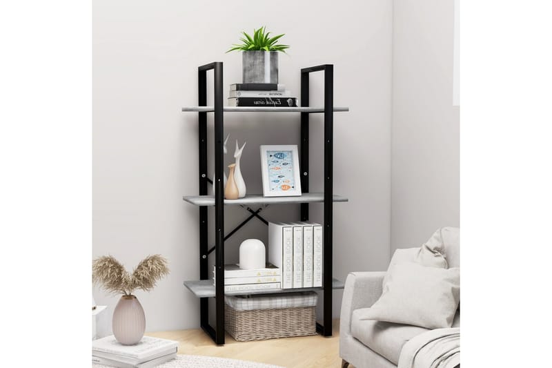 Förvaringshylla betonggrå 60x30x105 cm spånskiva - Grå - Förvaring - Hyllor - Förvaringshylla - Lagerhylla