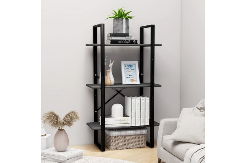 Förvaringshylla grå 60x30x105 cm spånskiva - Grå - Förvaring - Hyllor - Förvaringshylla - Lagerhylla