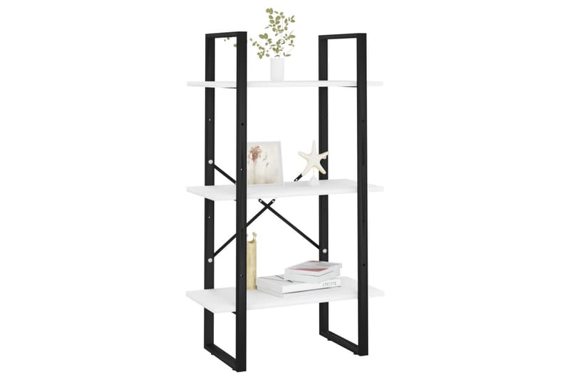 Förvaringshylla vit 60x30x105 cm spånskiva - Vit - Förvaring - Hyllor - Förvaringshylla - Lagerhylla