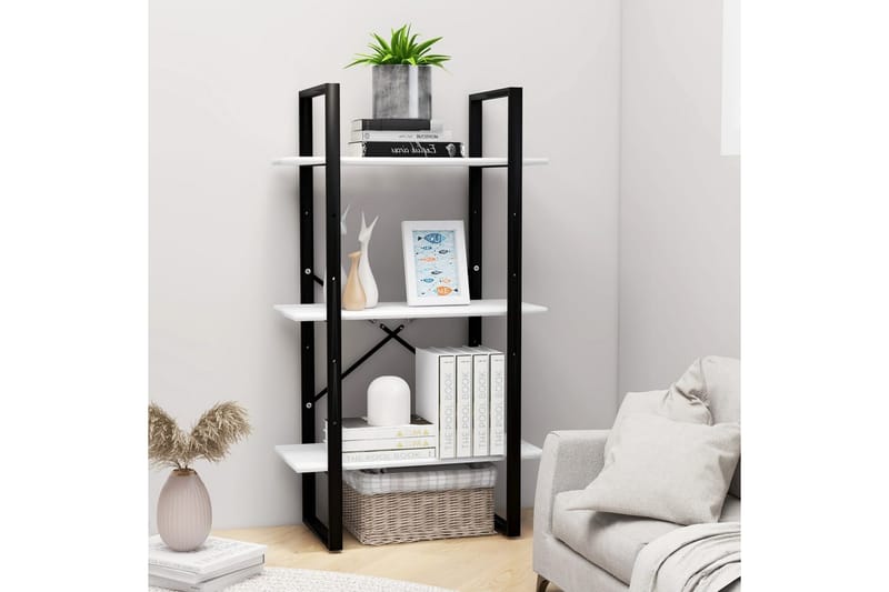 Förvaringshylla vit 60x30x105 cm spånskiva - Vit - Förvaring - Hyllor - Förvaringshylla - Lagerhylla