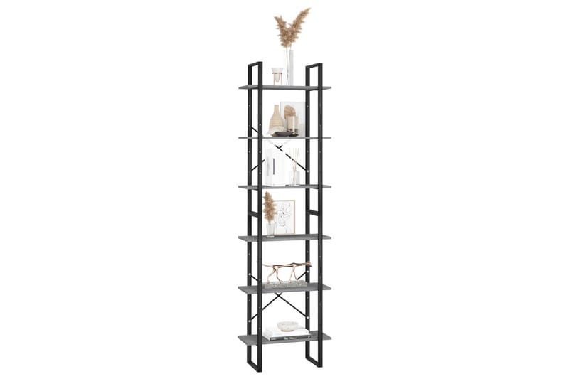 Förvaringshyllor 2 st grå 60x30x210 cm massiv furu - Grå - Förvaring - Hyllor - Förvaringshylla - Lagerhylla