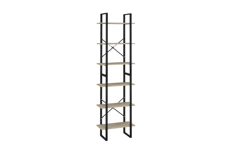 Förvaringshyllor 2 st sonoma-ek 60x30x210 cm spånskiva - Lagerhylla
