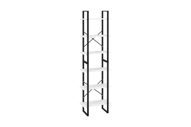 Förvaringshyllor 2 st vit 60x30x210 cm spånskiva - Vit - Förvaring - Hyllor - Förvaringshylla - Lagerhylla