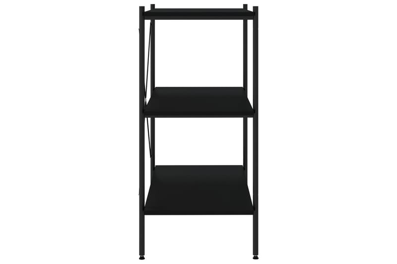 Hyllenhet med 3 hyllplan svart 80x40x92 cm - Svart - Förvaring - Hyllor - Förvaringshylla - Lagerhylla