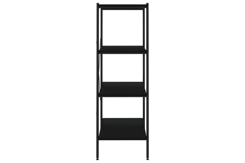 Hyllenhet med 4 hyllplan svart 80x40x130 cm - Svart - Förvaring - Hyllor - Förvaringshylla - Lagerhylla