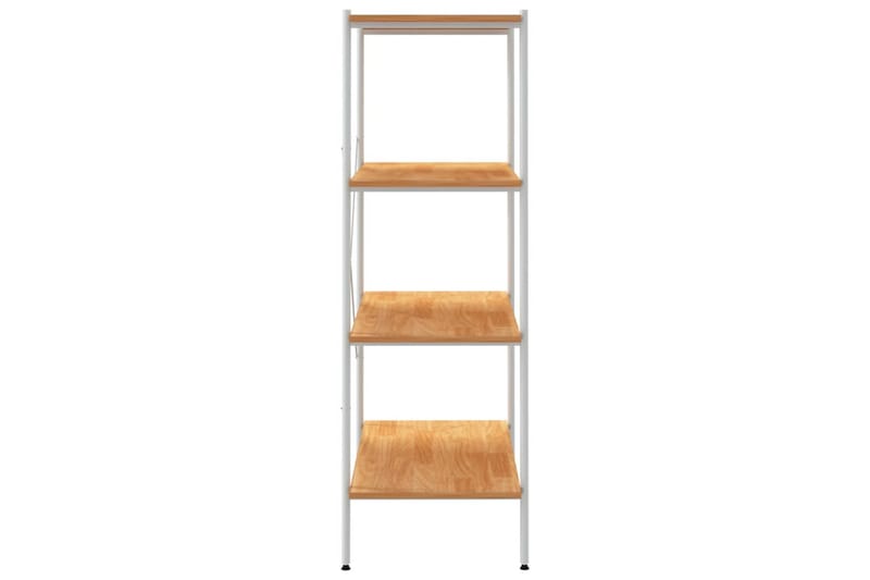 Hyllenhet med 4 hyllplan vit och ek 80x40x130 cm - Vit - Förvaring - Hyllor - Förvaringshylla - Lagerhylla