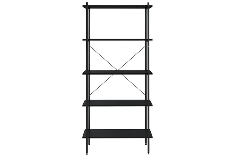 Hyllenhet med 5 hyllplan svart 80x40x163 cm - Svart - Förvaring - Hyllor - Förvaringshylla - Lagerhylla