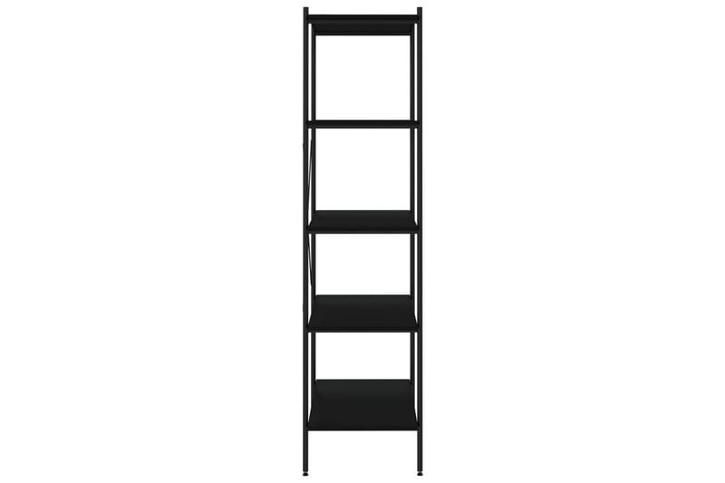 Hyllenhet med 5 hyllplan svart 80x40x163 cm - Svart - Förvaring - Hyllor - Förvaringshylla - Lagerhylla