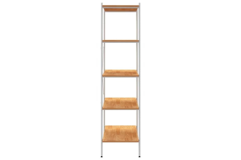 Hyllenhet med 5 hyllplan vit och ek 80x40x163 cm - Vit - Förvaring - Hyllor - Förvaringshylla - Lagerhylla