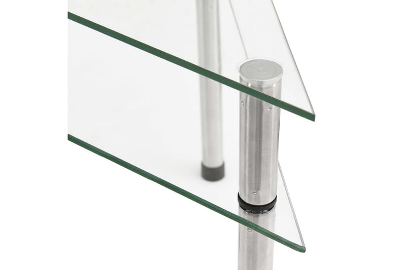 Kökshylla transparent 49,5x35x19 cm härdat glas - Transparent - Lagerhylla