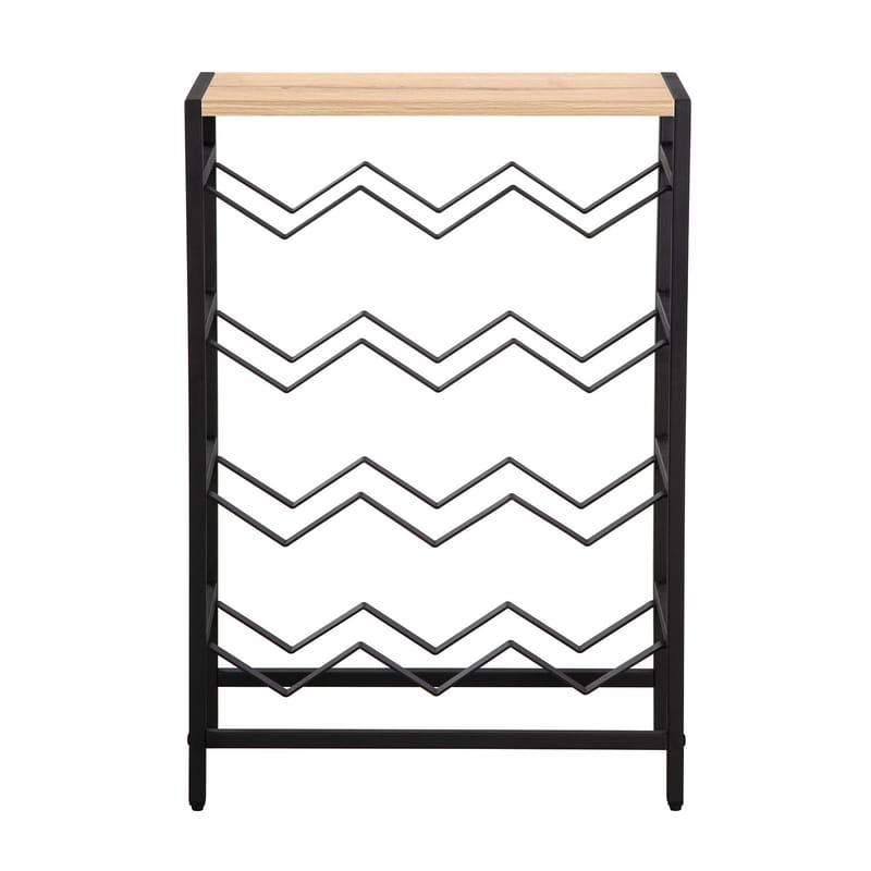Vinställ Bjeldor Rustic melamin 48x24x70 cm - brun - Förvaring - Hyllor - Förvaringshylla - Vinställ & vinhylla