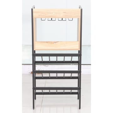 Vinställ Bjeldor Rustic melamin 51x30x108 cm - rustik - Förvaring - Hyllor - Förvaringshylla - Vinställ & vinhylla