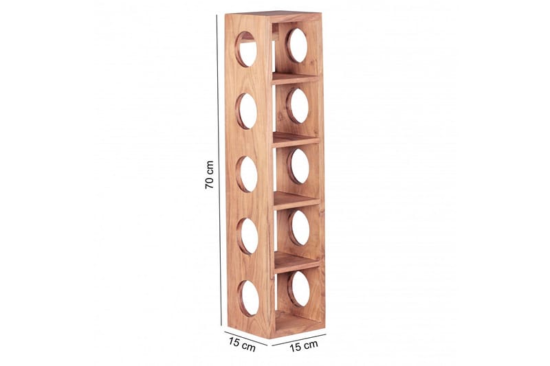 Halkett Vinställ 15x15 cm - Trä/natur - Förvaring - Hyllor - Förvaringshylla - Vinställ & vinhylla