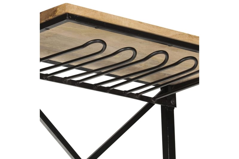 Vinhylla traktor vit 49x31x170 cm grovt mangoträ - Vit - Förvaring - Hyllor - Förvaringshylla - Vinställ & vinhylla