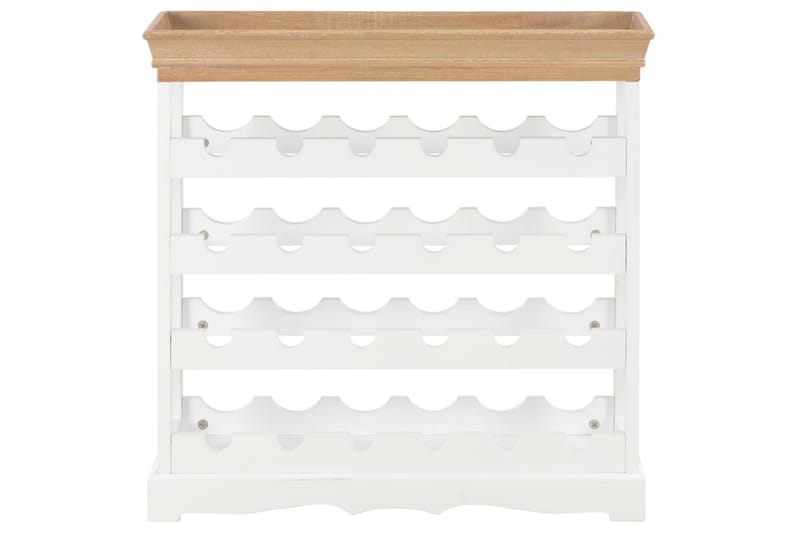 Vinskåp vit 70x22,5x70,5 cm MDF - Vit - Förvaring - Hyllor - Förvaringshylla - Vinställ & vinhylla