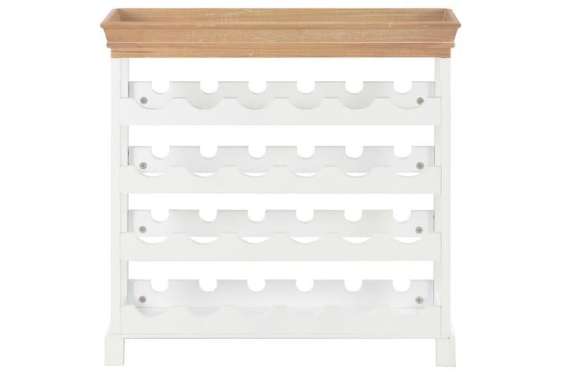 Vinskåp vit 70x22,5x70,5 cm MDF - Vit - Förvaring - Hyllor - Förvaringshylla - Vinställ & vinhylla